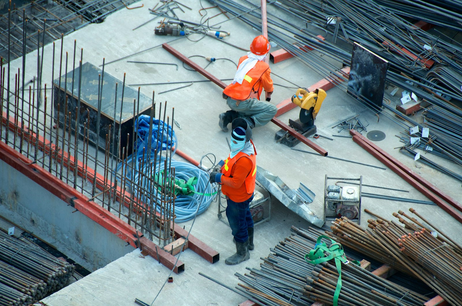 Crew on a construction site